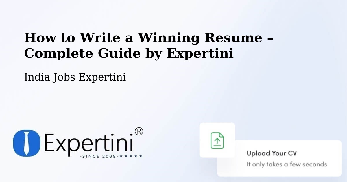 Resume Writing Guide for Job Seekers – Chhapar - Chhapar, India Jobs Expertini